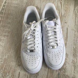 Men’s White Air Force 1’s size 9.5